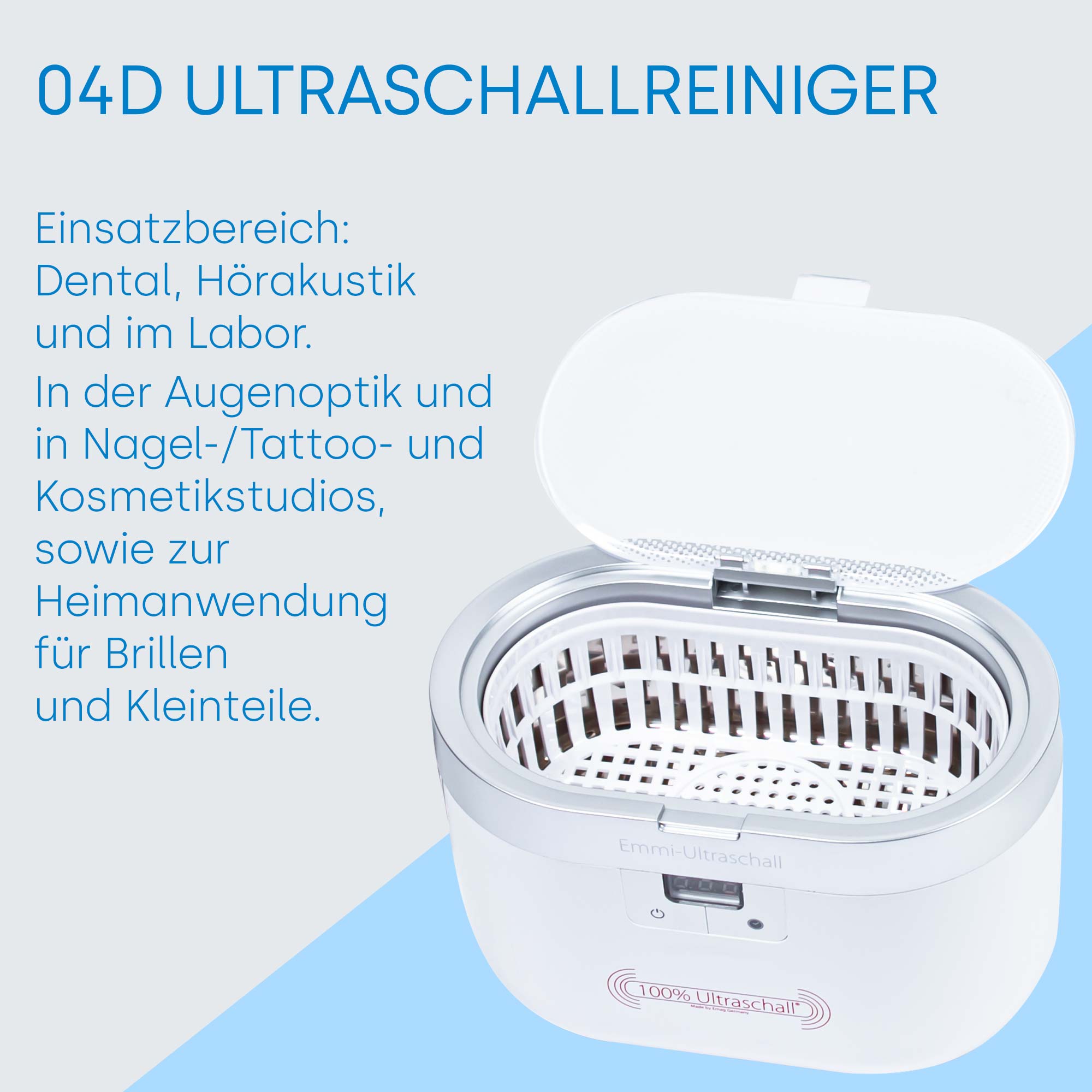04D Ultraschallreiniger + Dental-Reinigungskonzentrat 100ml