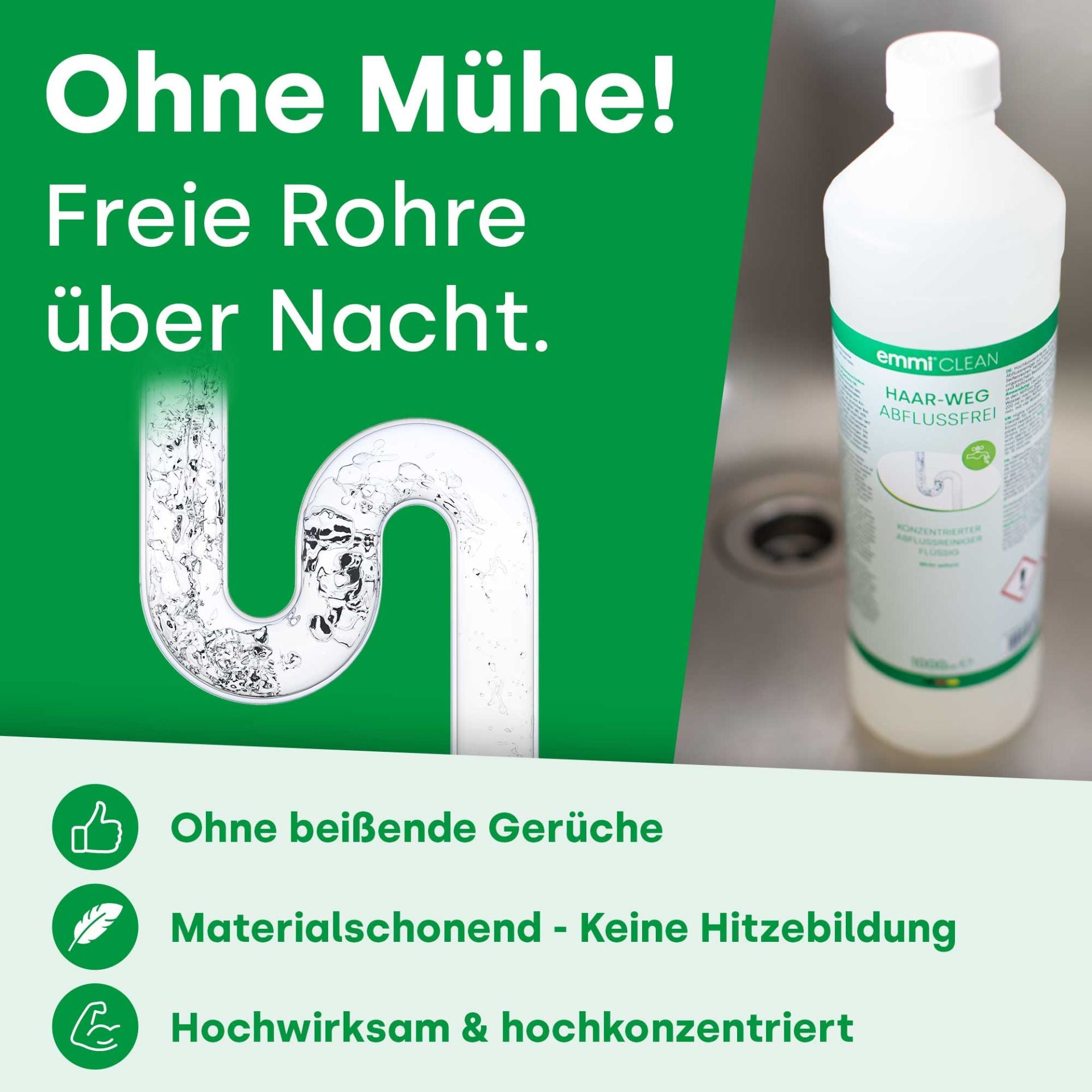 Haar-Weg Abflussreiniger 1000ml